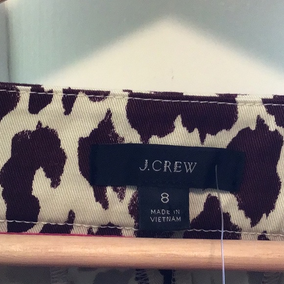 J. Crew Slim Bermuda Shorts in Giraffe Print Stretch Chino NWT - Picture 5 of 7